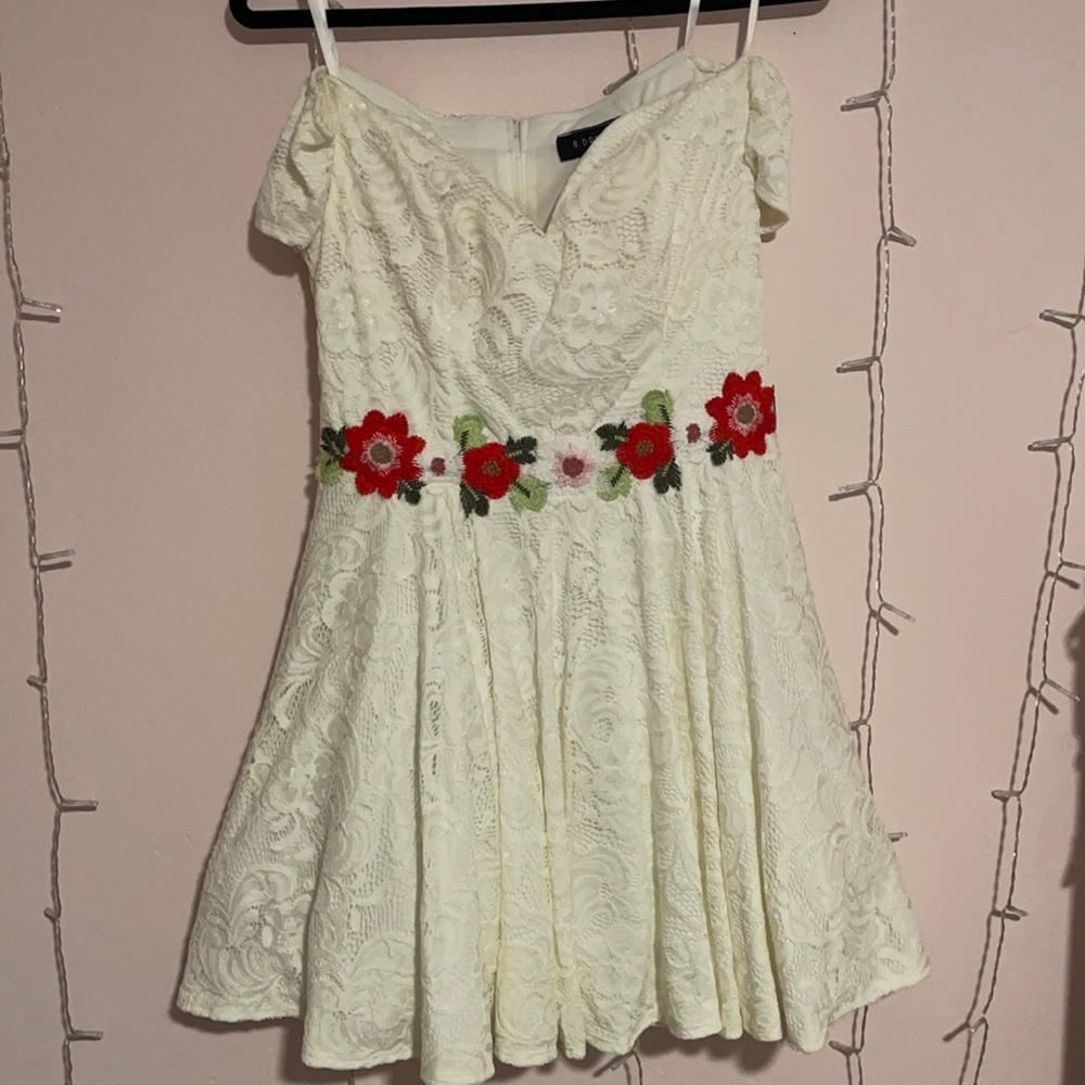 White flower dress